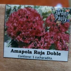 Semilla de Amapola roja doble